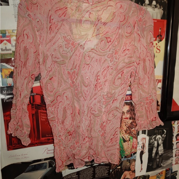 Pink Paisley beaded top - Picture 6 of 6